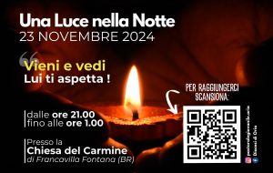 Vieni e vedi, Lui ti aspetta: esperienza per giovani a Francavilla Fontana