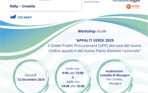 Il Comune di Mesagne organizza il workshop “Appalti Verdi 2025″