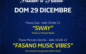 Natale a Fasano: ecco gli appuntamenti promossi dal DUC per domenica 29