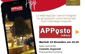 Duc degli Imperiali: martedì 10 dicembre si presenta l’applicazione “APPosto InRete” a Francavilla Fontana.