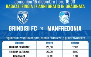 Brindisi FC – Manfredonia Calcio: biglietti disponibili