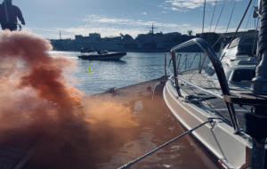 Incendio a bordo di una imbarcazione e allarme bomba a Costa Morena: ieri due esercitazioni della Capitaneria di Porto