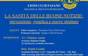 Il Lions Club Fasano e “La Sanità delle buone notizie”