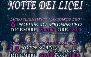 Notte bianca del Liceo Classico: grande attesa al Liceo Marzolla di Brindisi per l’evento del 13 Dicembre