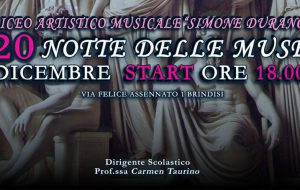 Tutto pronto per la Notte delle Muse al Liceo Artistico Musicale di Brindisi