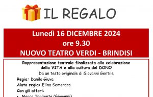 Il dono scuola: evento di chiusura del progetto con uno spettacolo teatrale al Verdi