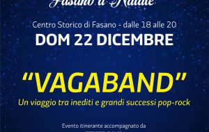 Natale a Fasano: domenica 22 la Vagaband e lo street food animeranno il centro storico