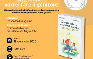 Da grande… vorrei fare il genitore: se ne parla sabato 18 presso l’associazione “Miglio 365”