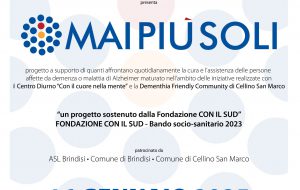 Eridano Cooperativa Sociale: si presenta il progetto “Mai più soli”