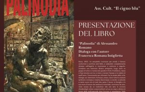 Il cigno blu ospita la presentazione del libro “Palinodia” di Alessandro Romano