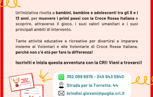 Progetto 8-13: A Brindisi un percorso per i più piccoli alla scoperta del volontariato
