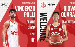 Due rinforzi di valore per la GAW Assi Brindisi: arrivano Giovanni Quaranta e Vincenzo Pulli