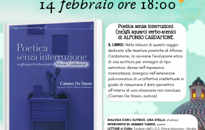 Pagine Erranti 2025: 14 febbraio presentazione de “Poetica senza interruzione” di Carmen De Stasio
