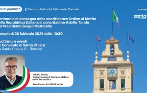 In diretta la cerimonia del riconoscimento speciale ad Adolfo Tundo