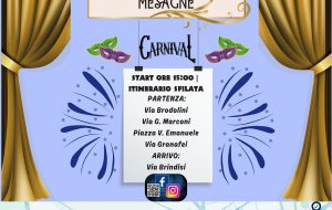 Carnevale a Mesagne: domenica 2 marzo la sfilata dei carri allegorici