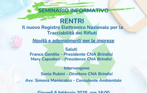 CNA organizza seminario sul “Rentri”, il nuovo Registro Elettronico Nazionale per la Tracciabilità dei Rifiuti