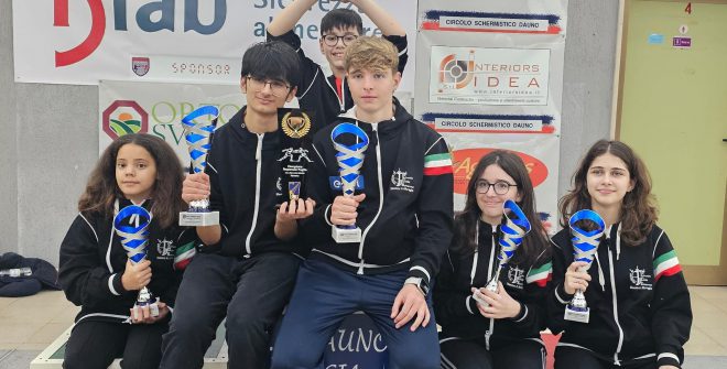 Campionato Regionale di Fioretto: ottimi risultati per il Circolo della Scherma Brindisi