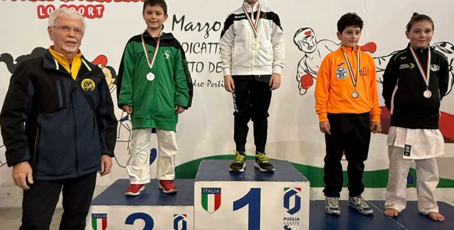 Poker d’assi della Metropolitan Karate Brindisi al Gran Premio Giovanissimi di Noicattaro