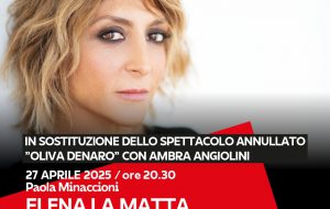 Paola Minaccioni il 27 aprile a Fasano con “Elena la matta”