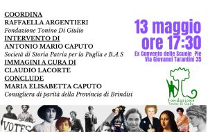 Donne che hanno lasciato indelebili tracce nella Storia: conferenza a Brindisi il 13 maggio