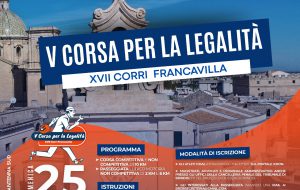 Domenica 25 maggio a Francavilla Fontana di scena la corsa per la legalità