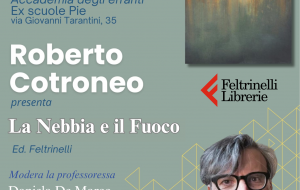 Maggio dei Libri: il 12 maggio Roberto Cotroneo presenta “La nebbia e il fuoco”