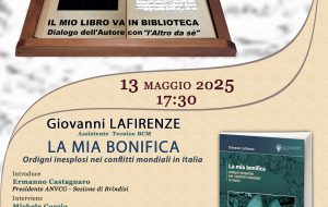 Martedì 13 Maggio al Museo Ribezzo si presenta il libro “La Mia Bonifica” di Giovanni Lafirenze