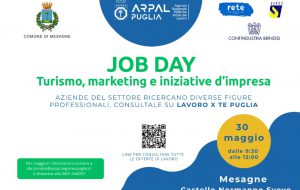 Confesercenti presente al “Job Day – Turismo, marketing e iniziative d’impresa” in programma a Mesagne il 30 maggio