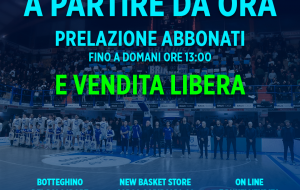 Gara 4 playoff: al via la prelazione abbonati e vendita libera