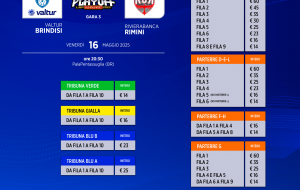 Gara 3 playoff: al via la vendita libera, road to sold out
