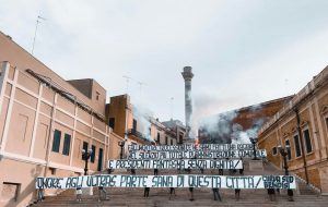 Brindisi Calcio, la protesta dei tifosi contro Amministrazione e società: “Onore agli ultras, parte sana di questa città”