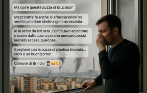 Brindisi, allarme per odore di bruciato diffuso in città: cittadini preoccupati e nessuna comunicazione ufficiale