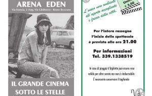 Il grande schermo sotto le stelle: l’estate è “Arena Eden”