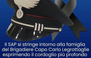 Carabiniere ucciso a Francavilla: la solidarietà del SAP alla famiglia e all’Arma dei Carabinieri