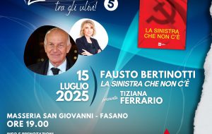 Fausto Bertinotti a “LibriAmo… tra gli ulivi!” per raccontare “La sinistra che non c’è”