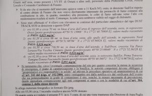 Incendio Eco Ambiente Sud, il Sindaco di Fasano rassicura la cittadinanza: “I primi rilievi di ARPA Puglia non destano preoccupazione”