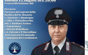 Sabato 12 luglio Santa messa e fiaccolata in ricordo del brigadiere capo Carlo Legrottaglie