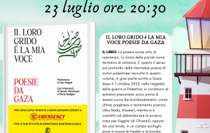 Chiostro D’Estate: mercoledì 23 luglio “Il loro grido è la mia voce – Poesie da Gaza” con Emergency Brindisi