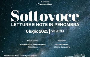 Domani sera “Sottovoce – Letture e note in penombra” presso la Biblioteca del Vicolo