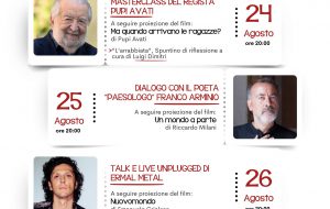 QCINE a Francavilla: stasera serata dedicata al poeta Franco Arminio, dmani Ermal Meta