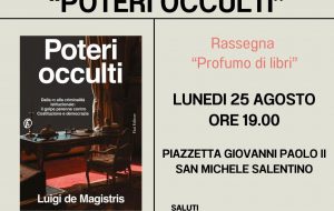 San Michele Salentino, lunedì 25 agosto Luigi De Magistris presenta “Poteri occulti”