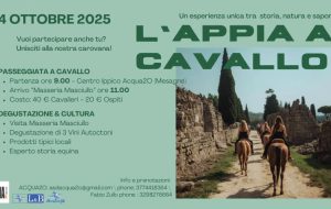 Appia Day: l’impegno di Accadueo e Masseria Masciullo con “L’Appia a cavallo”