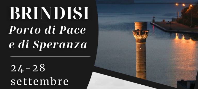 Brindisi Porto di Pace e di Speranza: dal 24 settembre cinque giorni di eventi e riflessione
