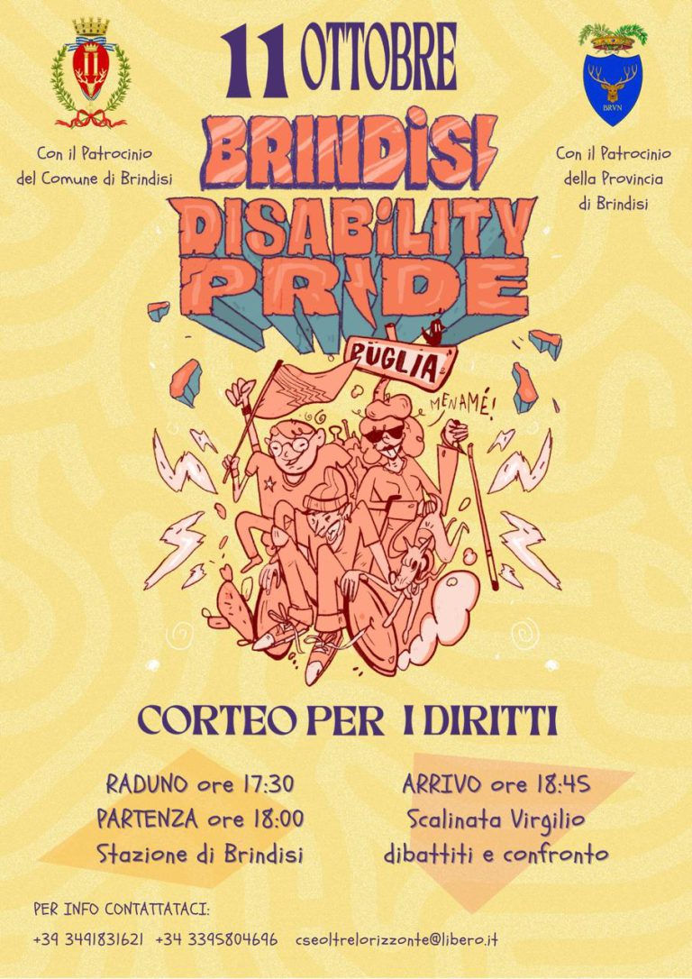 Il “Disability Pride” arriva a Brindisi_ al via le adesioni per sabato 11 ottobre