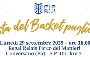 Lunedì prossimo alle 18 a Conversano la Festa del basket pugliese
