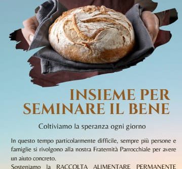INSIEME PER SEMINARE IL BENE: la solidarietà concreta della Fraternità Parrocchiale San Carlo di Gesù a Brindisi