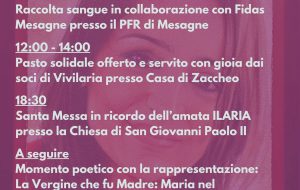 Donazione sangue, mensa solidale e serata di poesia e preghiera per ricordare Ilaria Scianaro