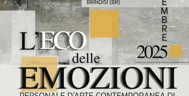 L’Eco delle Emozioni: dal 13 Settembre a Brindisi la mostra di Tiziana Ricco