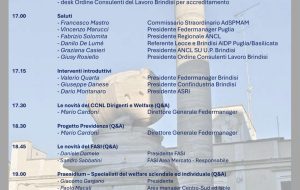 I nuovi manager tra contratto, previdenza e sanità: incontro a Brindisi promosso da Federmanager Puglia e l’Ordine dei Consulenti del Lavoro di Brindisi