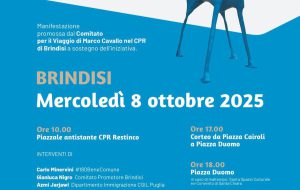Giunge a Brindisi il viaggio di Marco Cavallo per la chiusura dei CPR